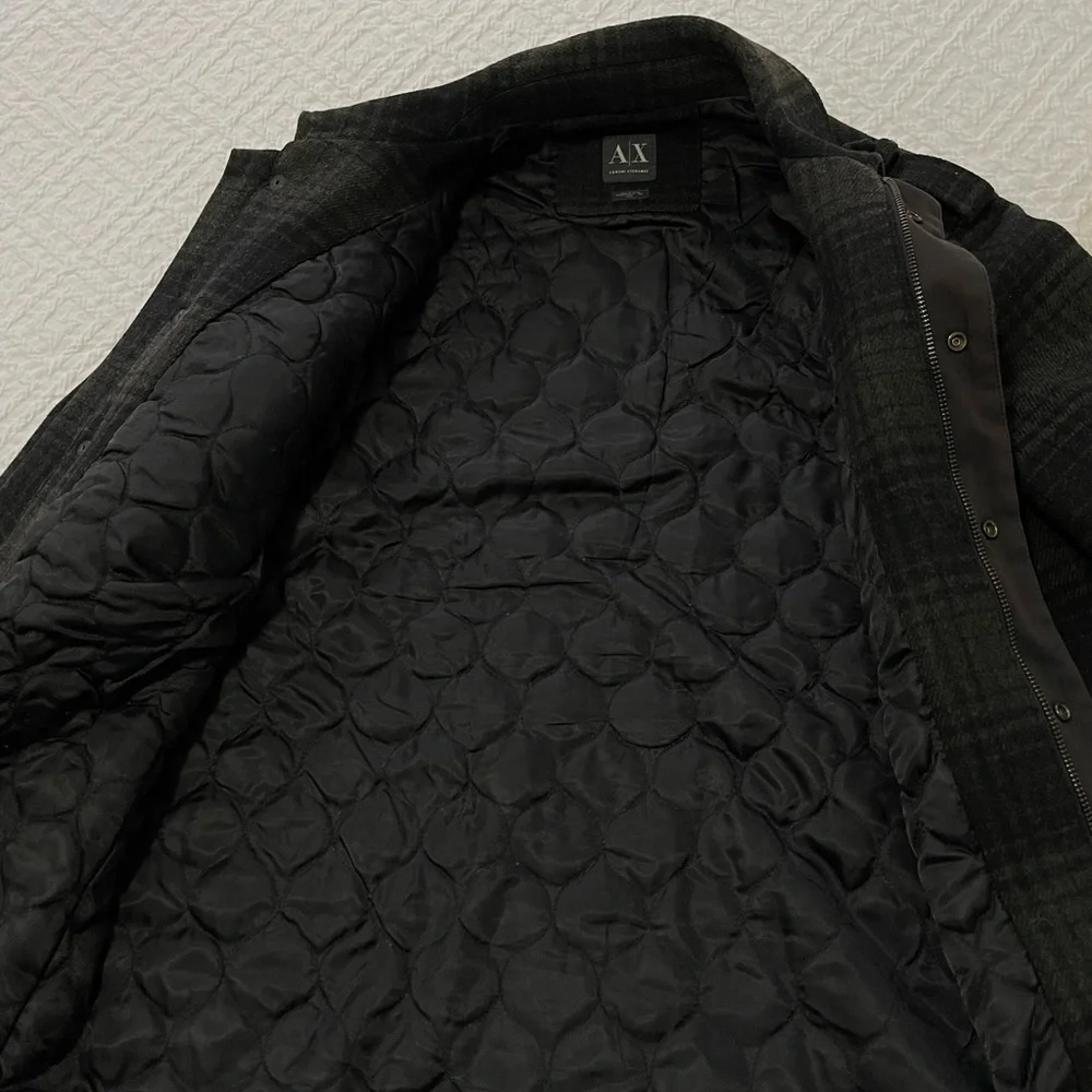 Armani Exchange Military Wool Coat - Picture 7 of 15